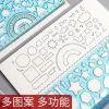 Multi-functional ruler, universal ruler, drawing ruler, drawing tools, wholesale set of rulers for primary school students, journal ruler, versatile universal ruler details Picture